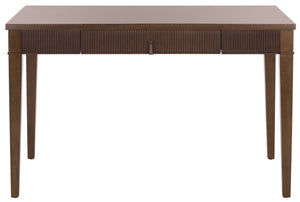 Safavieh Amila Compact Writing Desk With Single Drawer Oak Veneer And Rubberwood Legs For Home Office HO0150