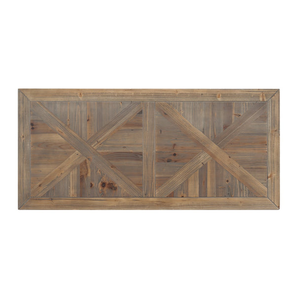 Safavieh Garviston Reclaimed Fir Writing Desk With Iron Frame For Industrial Home Office Use HO0616