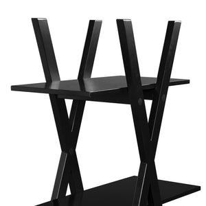 Safavieh X Etagere Bookcase With Iron Frame And Birch Veneer Shelves For Modern Home Display HO0911