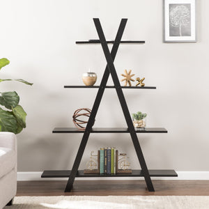 Safavieh X Etagere Bookcase With Iron Frame And Birch Veneer Shelves For Modern Home Display HO0911