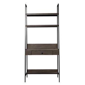 Safavieh Lizvan Industrial Ladder Desk With Qi Charging Shelves And Drawer For Small Spaces HO1133637