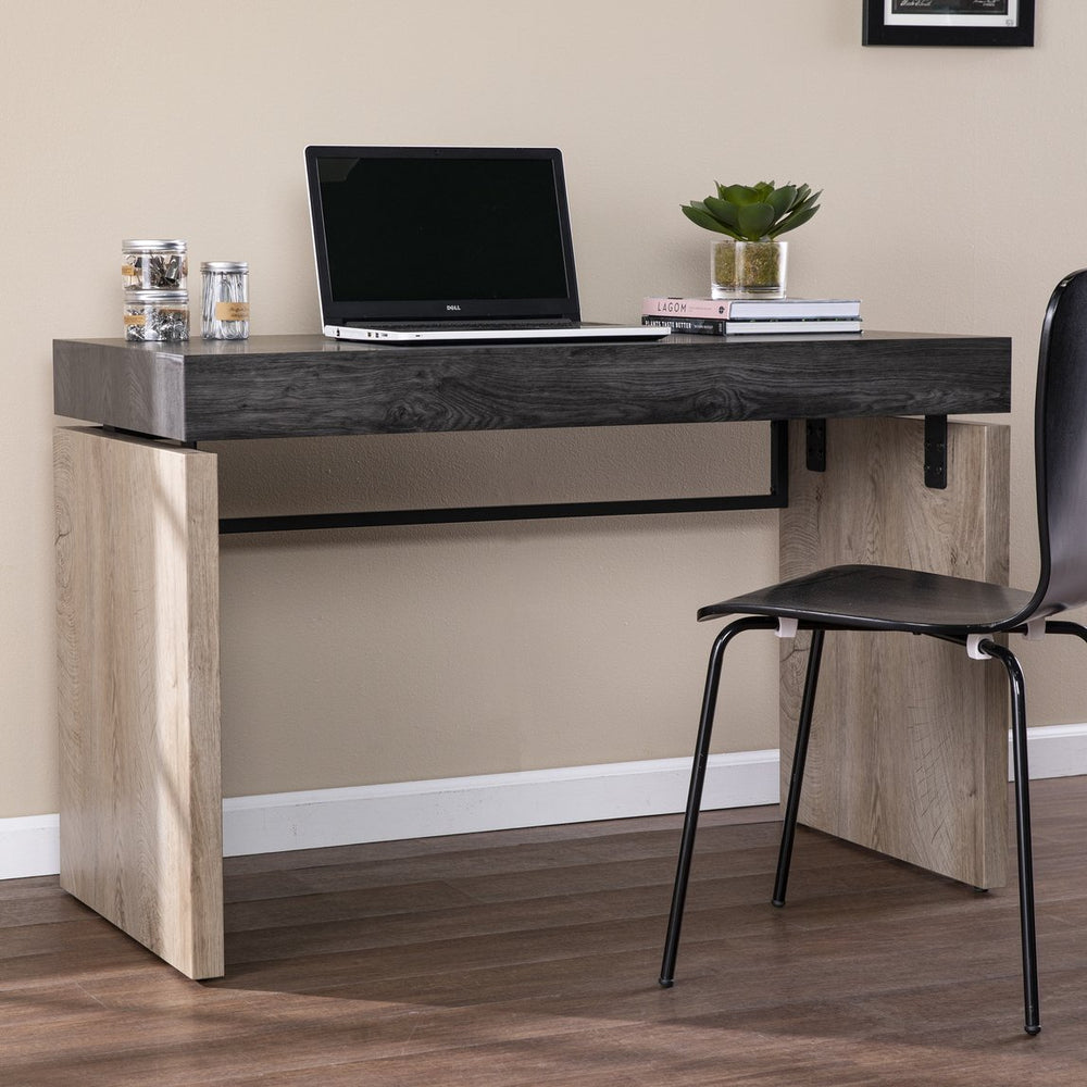 Safavieh Hapsford Two Tone Farmhouse Writing Desk Compact Mdf Top For Home Office Or Apartment HO1142637