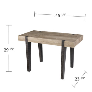 Safavieh Ayleston Two-Tone Industrial Mdf Desk For Small Home Office Or Study Nook With Iron Accents HO1143937