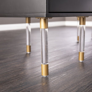 Safavieh Holly Martin Helston Writing Desk With Gold Hardware And Spacious Mdf Top For Home Office HO1221737