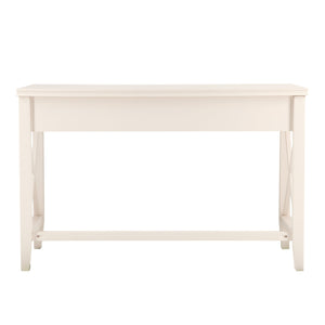Safavieh Larksmill Farmhouse Writing Desk With Three Drawers Pine Legs And X Frame Base HO2541