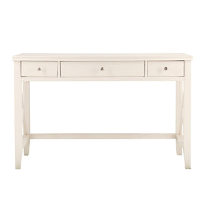 Safavieh Larksmill Farmhouse Writing Desk With Three Drawers Pine Legs And X Frame Base HO2541