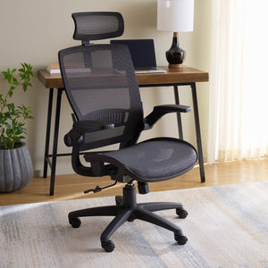 Safavieh Abby Ergonomic Office Chair With Padded Foam Seat Tilt Recline And Lumbar Back Support HO380001