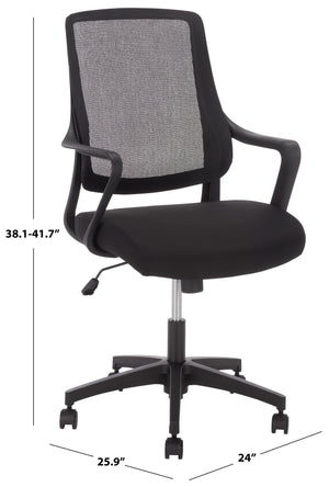 Safavieh Sabrina Ergonomic Office Chair With Cushioned Seat And Sleek Modern Design For Any Workspace HO380201