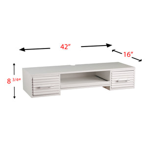 Safavieh Simon Floating Wall Desk With Drawers And Keyboard Tray For Small Home Office Spaces HO6102