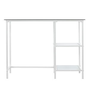 Safavieh Layton Tempered Glass And Iron Student Desk For Modern Minimalist Home Office Use HO6534