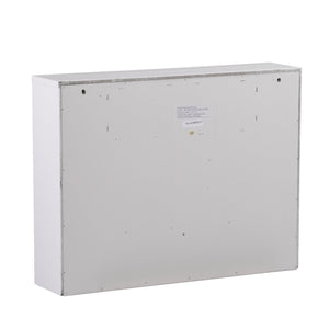 Safavieh Benwick Fold Down Wall Mounted Laptop Desk Birch Veneer Surface For Compact Spaces WHITE HO8291