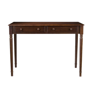 Safavieh Writing Desk With Two Drawers Farmhouse Spindle Legs Hardwood Home Office Storage HO8799