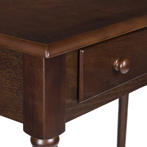 Safavieh Writing Desk With Two Drawers Farmhouse Spindle Legs Hardwood Home Office Storage HO8799