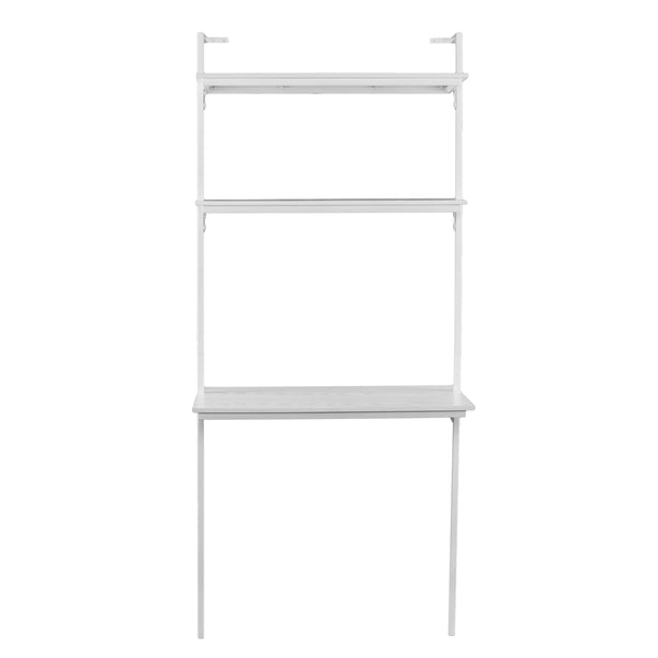 Safavieh Holly Martin Haeloen Wall Mounted Desk With Open Shelves For Modern Small Space Offices HO9758