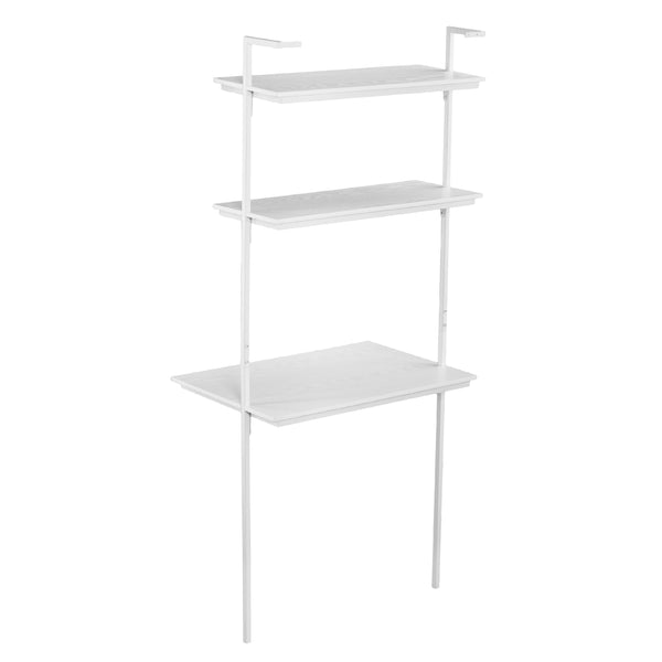 Safavieh Holly Martin Haeloen Wall Mounted Desk With Open Shelves For Modern Small Space Offices HO9758