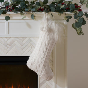 Safavieh CINNAMON Holiday Stocking Set in Evergreen, Red, and White - Soft Cotton, Perfect for Gifts & Decor! HOL1004A-SET3