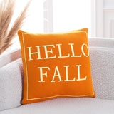 Safavieh Fall Pillow XII23 Orange/Natural 100% Cotton HOL3212A-1818