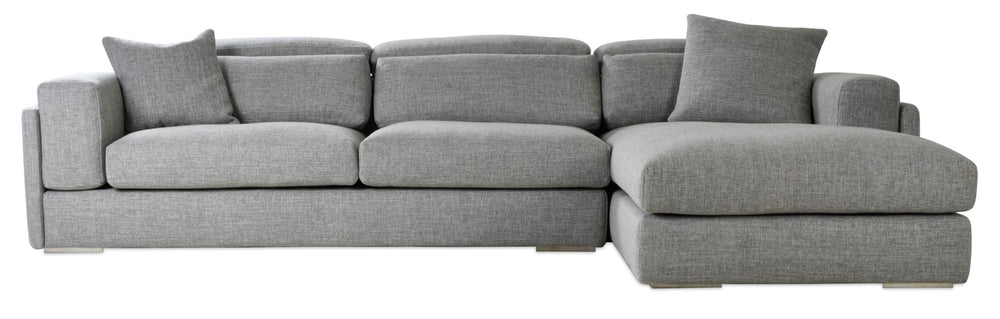 Soho Concept Seat: Hollywood Sofa Sectional - Luxurious Grey Upholstery, Adjustable Backrest For Ultimate Comfort Grey  Soho-concept-dining-chair-13500