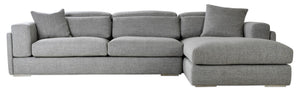 Soho Concept Seat: Hollywood Sofa Sectional - Luxurious Grey Upholstery, Adjustable Backrest For Ultimate Comfort Grey  Soho-concept-dining-chair-13500