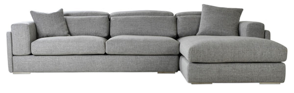 Soho Concept Seat: Hollywood Sofa Sectional - Luxurious Grey Upholstery, Adjustable Backrest For Ultimate Comfort Grey  Soho-concept-dining-chair-13500