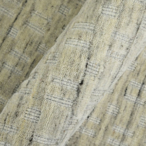 Amer Rugs Houston Modern Geometric Hand-woven Area Rug – Cozy 100% New Zealand Wool For Stylish Home Décor Beige Wool Hou20203