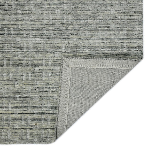 Amer Rugs Houston Modern Geometric Hand-woven Area Rug – Cozy 100% New Zealand Wool For Stylish Home Décor Light Gray Wool Hou30203