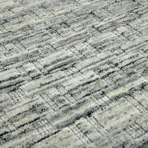 Amer Rugs Houston Modern Geometric Hand-woven Area Rug – Cozy 100% New Zealand Wool For Stylish Home Décor Light Gray Wool Hou30203