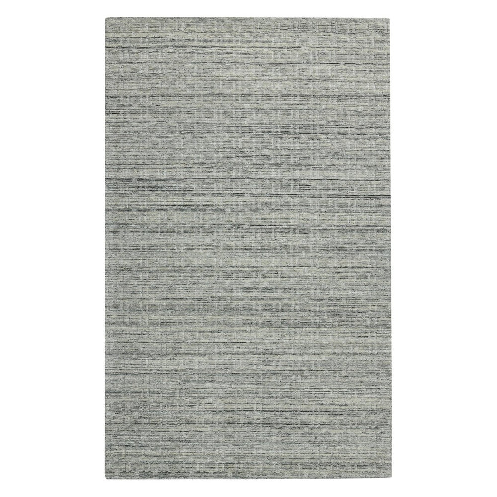 Amer Rugs Houston Modern Geometric Hand-woven Area Rug – Cozy 100% New Zealand Wool For Stylish Home Décor Light Gray Wool Hou30203