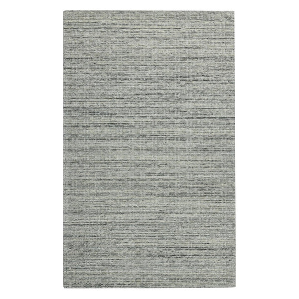 Amer Rugs Houston Modern Geometric Hand-woven Area Rug – Cozy 100% New Zealand Wool For Stylish Home Décor Light Gray Wool Hou30203