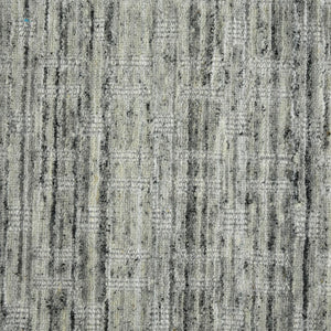 AMER Rugs Houston Aliya HOU-3 Hand-Loomed Handmade New Zealand Natural Wool Transitional Geometric Rug Light Gray 8'9" x 11'9"
