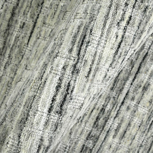 AMER Rugs Houston Aliya HOU-3 Hand-Loomed Handmade New Zealand Natural Wool Transitional Geometric Rug Light Gray 8'9" x 11'9"