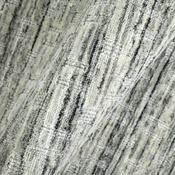 Amer Rugs Houston Modern Geometric Hand-woven Area Rug – Cozy 100% New Zealand Wool For Stylish Home Décor Light Gray Wool Hou30203