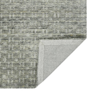 Amer Rugs Houston Modern Geometric Hand-woven Area Rug – Cozy 100% New Zealand Wool For Stylish Home Décor Natural Gray Wool Hou40203