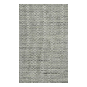 AMER Rugs Houston Aliya HOU-4 Hand-Loomed Handmade New Zealand Natural Wool Transitional Geometric Rug Gray 8'9" x 11'9"