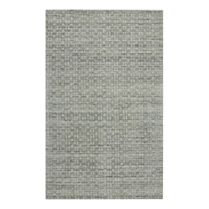 Amer Rugs Houston Modern Geometric Hand-woven Area Rug – Cozy 100% New Zealand Wool For Stylish Home Décor Natural Gray Wool Hou40203