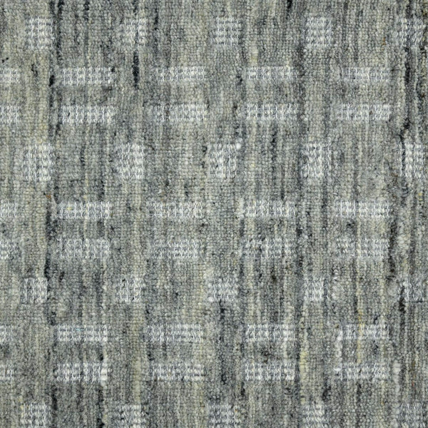 AMER Rugs Houston Aliya HOU-4 Hand-Loomed Handmade New Zealand Natural Wool Transitional Geometric Rug Gray 8'9" x 11'9"