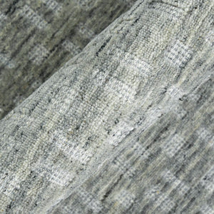 AMER Rugs Houston Aliya HOU-4 Hand-Loomed Handmade New Zealand Natural Wool Transitional Geometric Rug Gray 8'9" x 11'9"