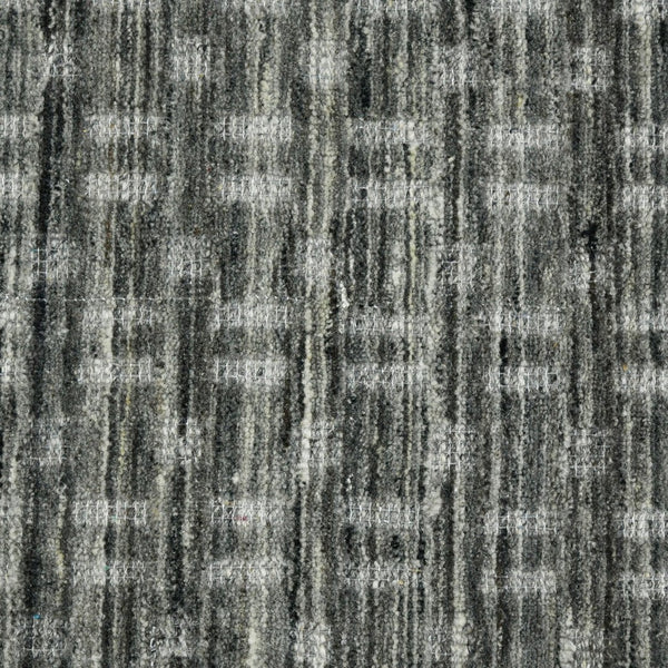 Amer Rugs Houston Modern Geometric Hand-woven Area Rug – Cozy 100% New Zealand Wool For Stylish Home Décor Dark Gray Wool Hou50203