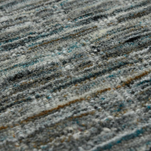 Amer Rugs Houston Modern Geometric Hand-woven Area Rug – Cozy 100% New Zealand Wool For Stylish Home Décor Turq Gray Wool Hou60203