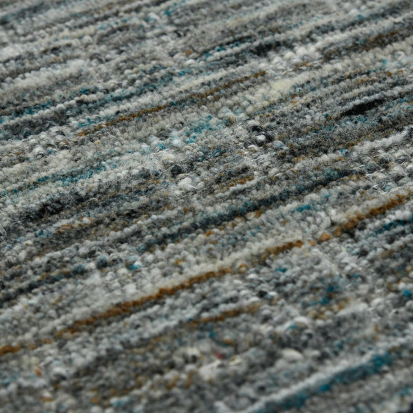 Amer Rugs Houston Modern Geometric Hand-woven Area Rug – Cozy 100% New Zealand Wool For Stylish Home Décor Turq Gray Wool Hou60203