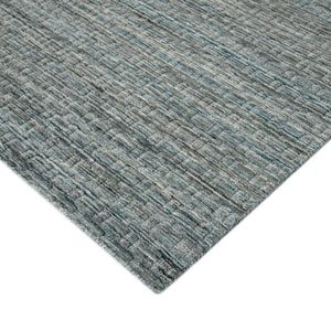 Amer Rugs Houston Modern Geometric Hand-woven Area Rug – Cozy 100% New Zealand Wool For Stylish Home Décor Turq Gray Wool Hou60203