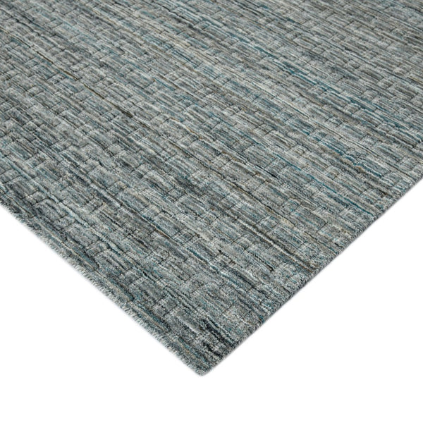 Amer Rugs Houston Modern Geometric Hand-woven Area Rug – Cozy 100% New Zealand Wool For Stylish Home Décor Turq Gray Wool Hou60203