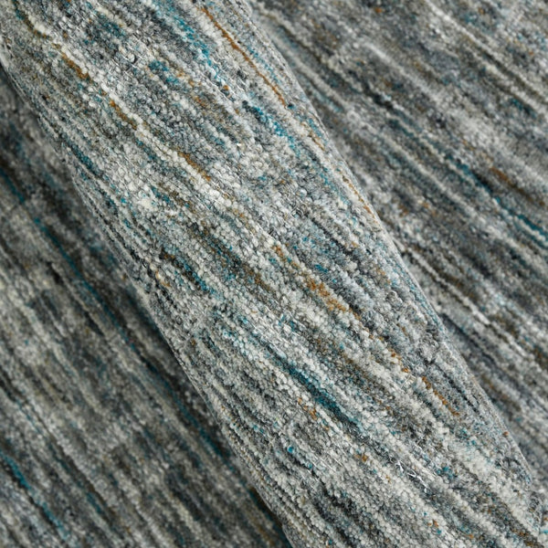 Amer Rugs Houston Modern Geometric Hand-woven Area Rug – Cozy 100% New Zealand Wool For Stylish Home Décor Turq Gray Wool Hou60203