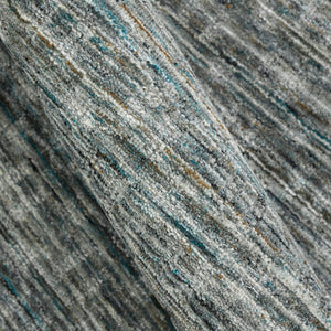 AMER Rugs Houston Aliya HOU-6 Hand-Loomed Handmade New Zealand Natural Wool Transitional Geometric Rug Turq Gray 8'9" x 11'9"