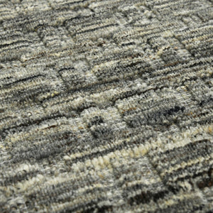 AMER Rugs Houston Aliya HOU-7 Hand-Loomed Handmade New Zealand Natural Wool Transitional Geometric Rug Brown 8'9" x 11'9"