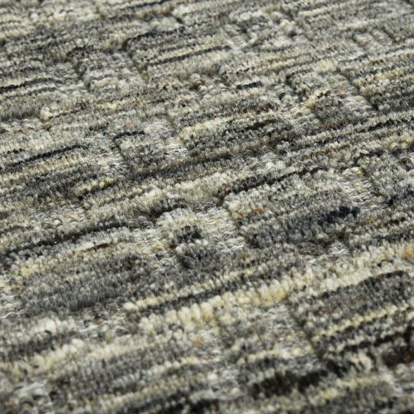 AMER Rugs Houston Aliya HOU-7 Hand-Loomed Handmade New Zealand Natural Wool Transitional Geometric Rug Brown 8'9" x 11'9"