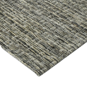 Amer Rugs Houston Modern Geometric Hand-woven Area Rug – Cozy 100% New Zealand Wool For Stylish Home Décor Brown Wool Hou70203