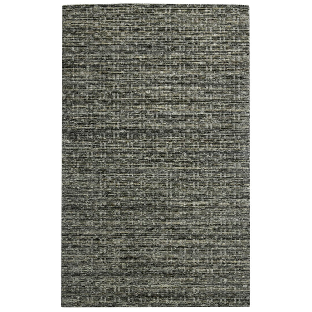 AMER Rugs Houston Aliya HOU-7 Hand-Loomed Handmade New Zealand Natural Wool Transitional Geometric Rug Brown 8'9" x 11'9"