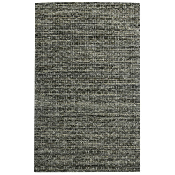AMER Rugs Houston Aliya HOU-7 Hand-Loomed Handmade New Zealand Natural Wool Transitional Geometric Rug Brown 8'9" x 11'9"