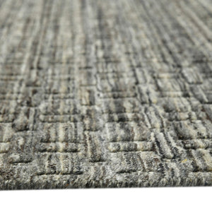 Amer Rugs Houston Modern Geometric Hand-woven Area Rug – Cozy 100% New Zealand Wool For Stylish Home Décor Brown Wool Hou70203